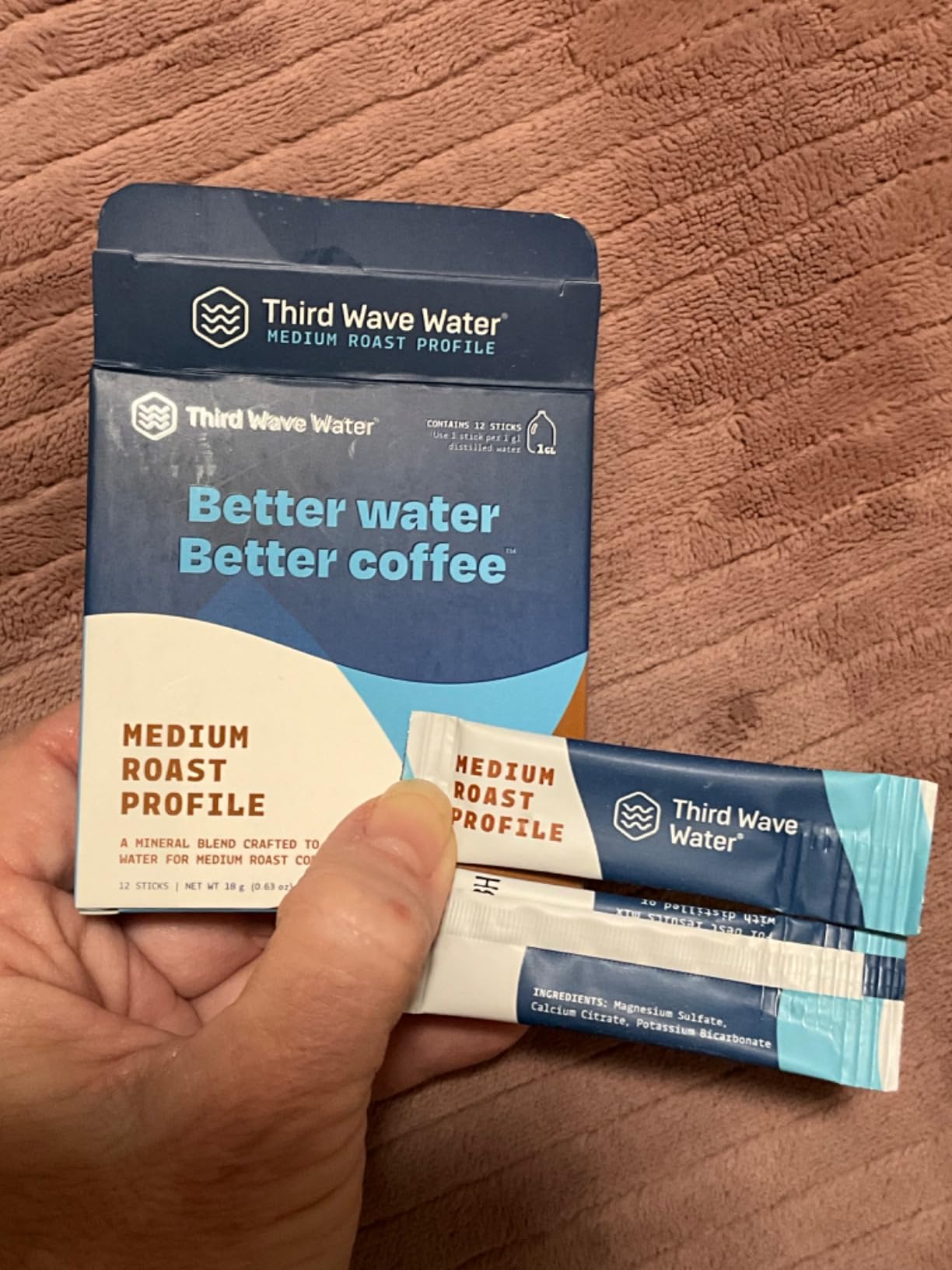 Third Wave Water Medium Roast For Brewing The Best Coffee, 12 Single Gallon Sticks, As Seen On Shark Tank customer photo 1