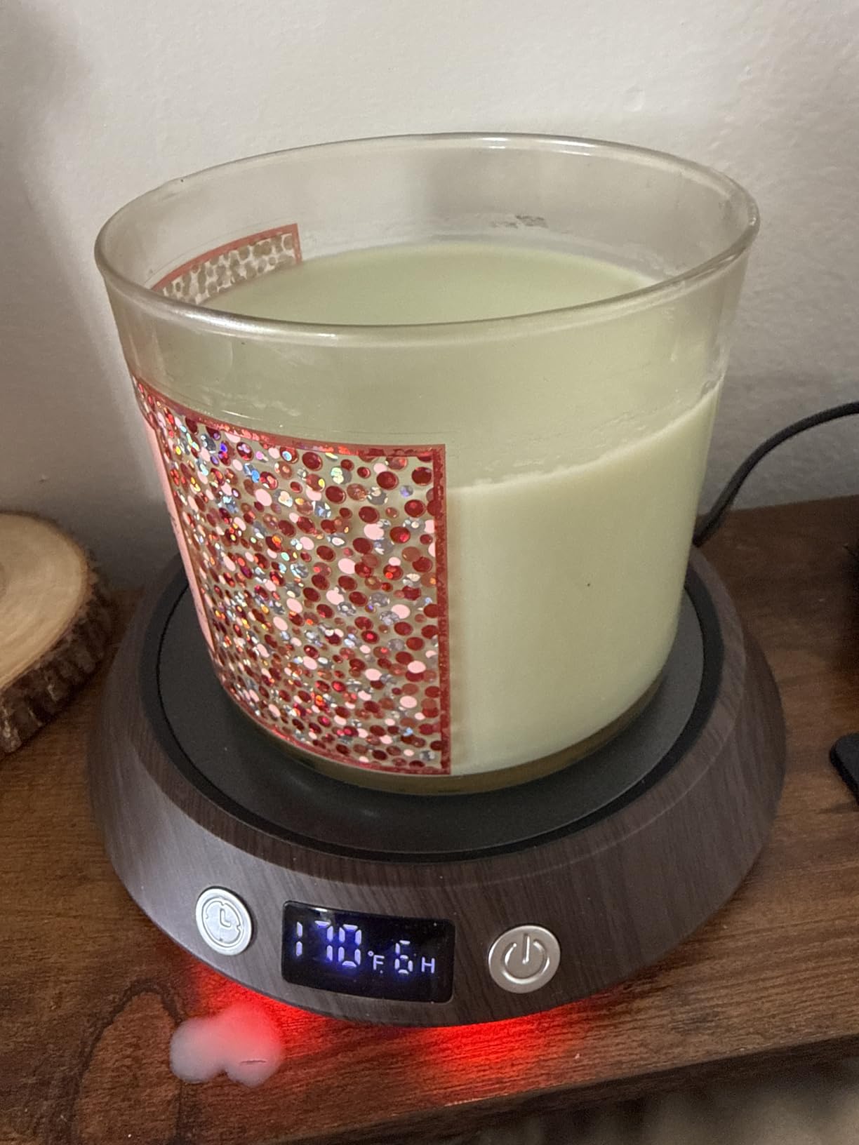 Kepwam Mug Warmer for Desk, Coffee Warmer with 3 Temp Settings & 2-9H Timer customer photo 1