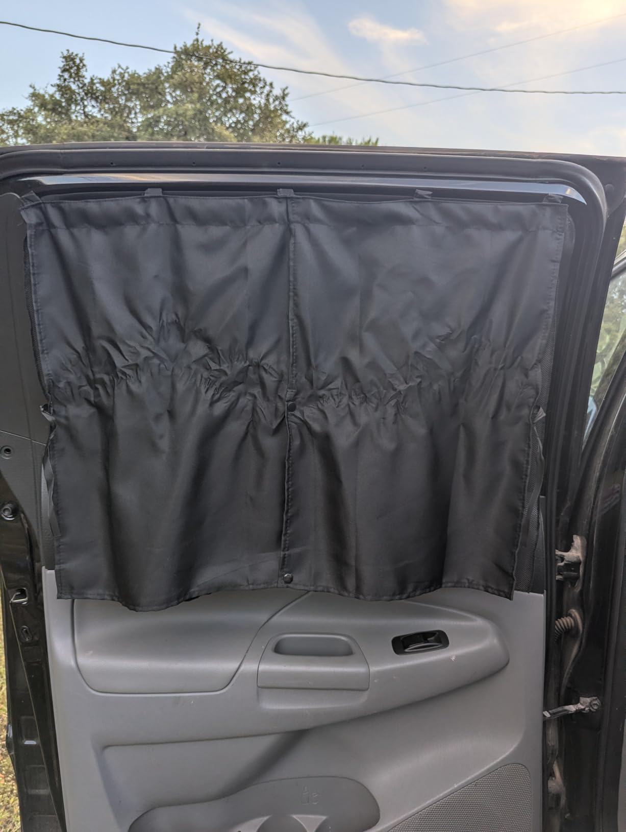 Car Window Shades, 2 PCS Magnetic Double Layer Auto Sun Shade for Side Windows Privacy Full Covers/Half Shade Options Back Car Window Curtains for Baby Protection customer photo 1