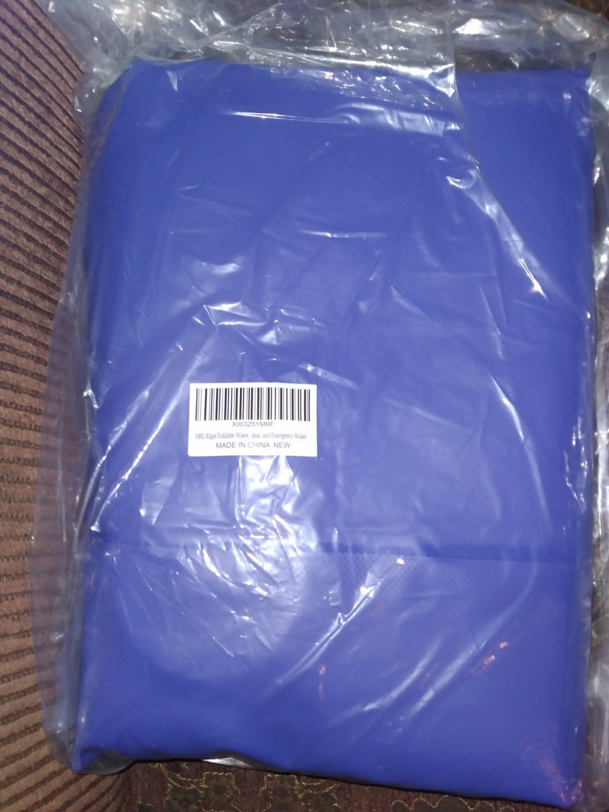 500L/132gal Foldable Water Bladder Storage Container - Large Capacity Soft Water Bag for Drought Resistance, Fire Prevention, and Emergency Water customer photo 2