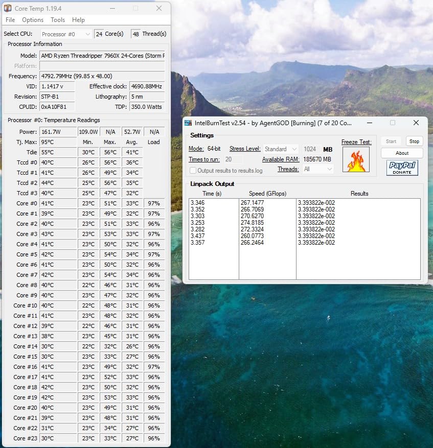 AMD Ryzen™ Threadripper™ 7960X 24-Core, 48-Thread Processor customer photo 2