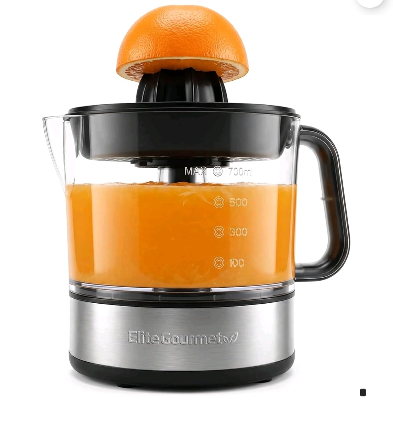 Elite Gourmet ETS623 Electric Citrus Juicer, 24 oz, Black/Stainless Steel customer photo 1