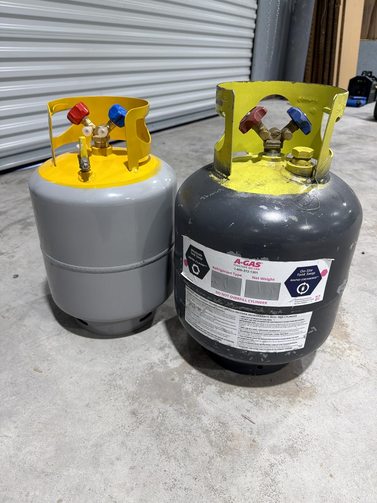 Refrigerant Tank 50 LB Reusable Recovery Cylinder Tank 1/4 SAE Y-Valve customer photo 1