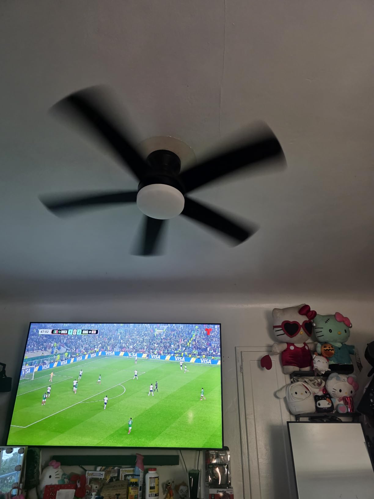 addlon 42 Inch White Low Profile Ceiling Fans with Lights and Remote customer photo 1