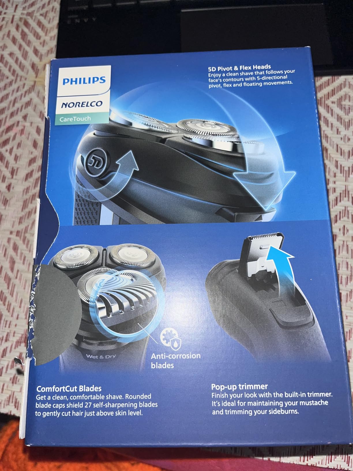 Philips Norelco CareTouch Electric Shaver, Ash Gold customer photo 1
