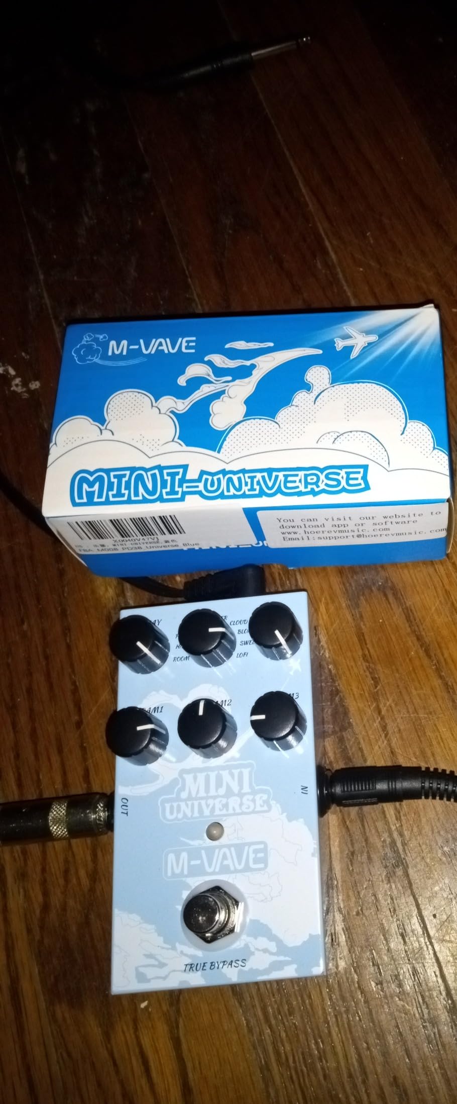 M-VAVE Mini Universe Pro Guitar Reverb Pedal - 9 Digital Effects (Room/Hall/Plate/Spring/Shimmer/Cloud/Bloom/Swell/Lo-Fi), True Bypass, Dual Power, Compact Metal Housing for Electric Guitar & Bass customer photo 1