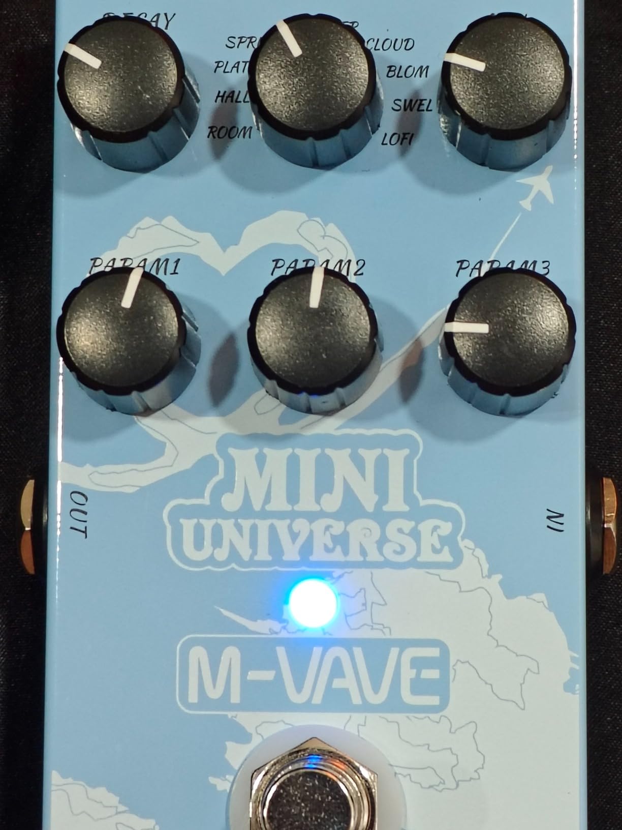 M-VAVE Mini Universe Pro Guitar Reverb Pedal - 9 Digital Effects (Room/Hall/Plate/Spring/Shimmer/Cloud/Bloom/Swell/Lo-Fi), True Bypass, Dual Power, Compact Metal Housing for Electric Guitar & Bass customer photo 2