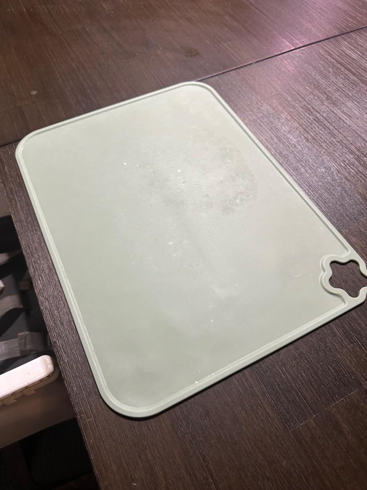 Silicone Placemat for Toddles Kids Non-Slip Reusable Portable Kids Placemats for Dinning Table Heat Resistant Placemats, Baby Placemat Stain Resistant Silicone Mat for Dining Table 3 Pack customer photo 1