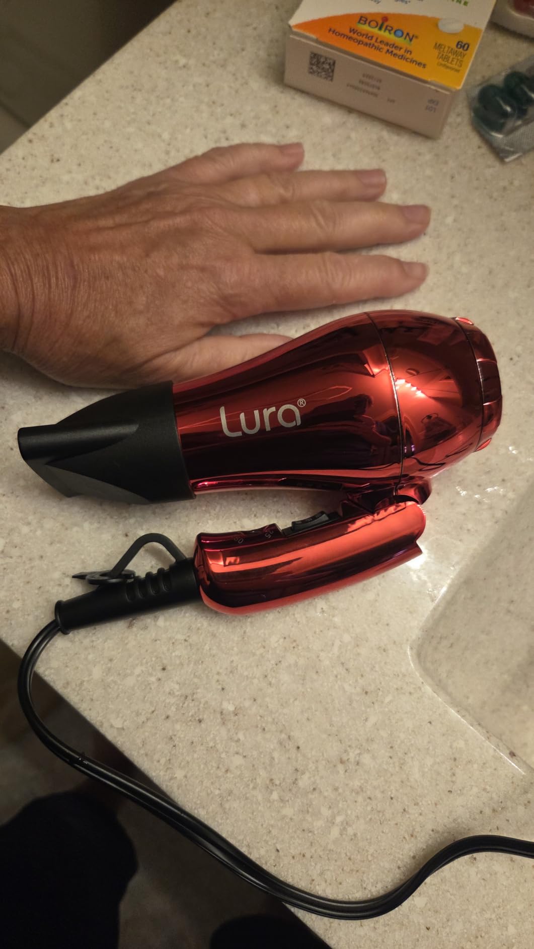 LURA Small Dual Voltage Travel Hair Dryer Foldable with Diffuser for Women customer photo 1