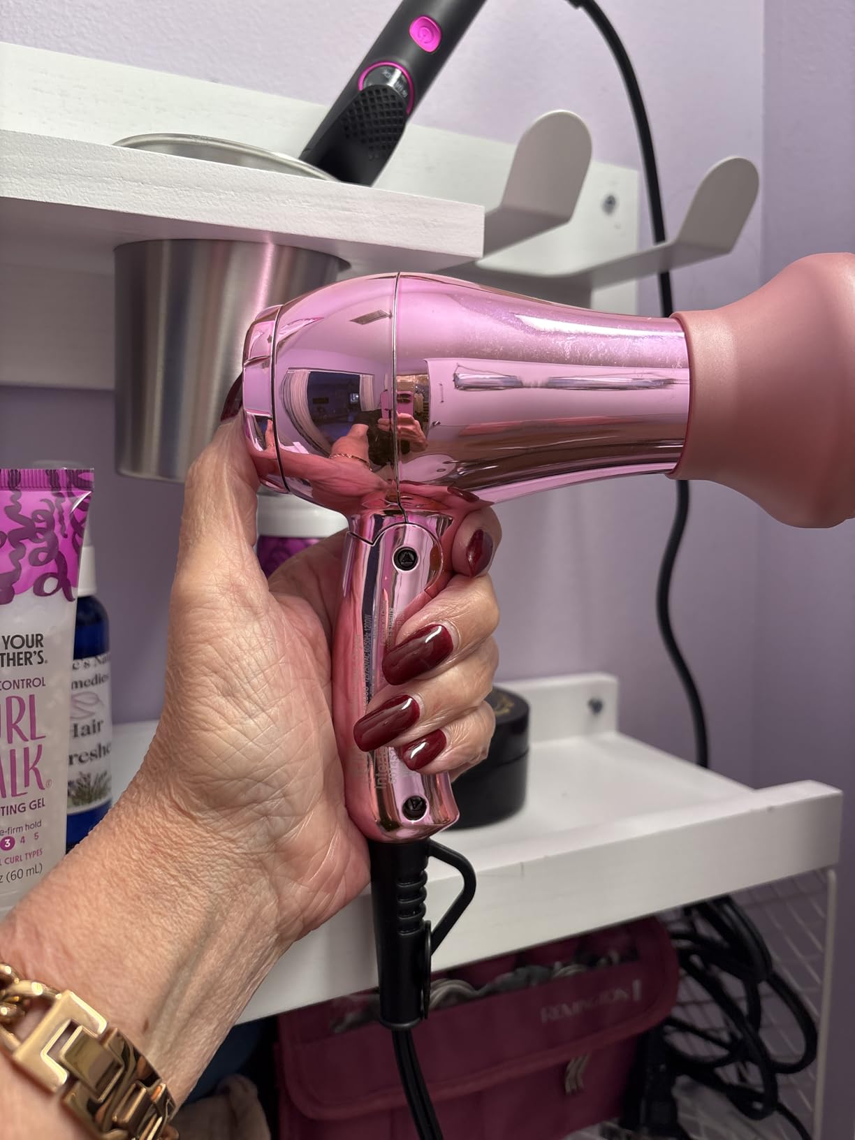 LURA Small Dual Voltage Travel Hair Dryer Foldable with Diffuser for Women customer photo 2