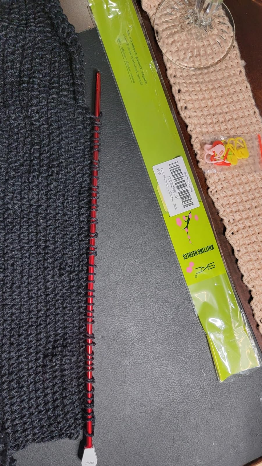 Aeelike Tunisian Crochet Hooks, Extra Long Crochet Hook, 6.5mm-11.0mm customer photo 1