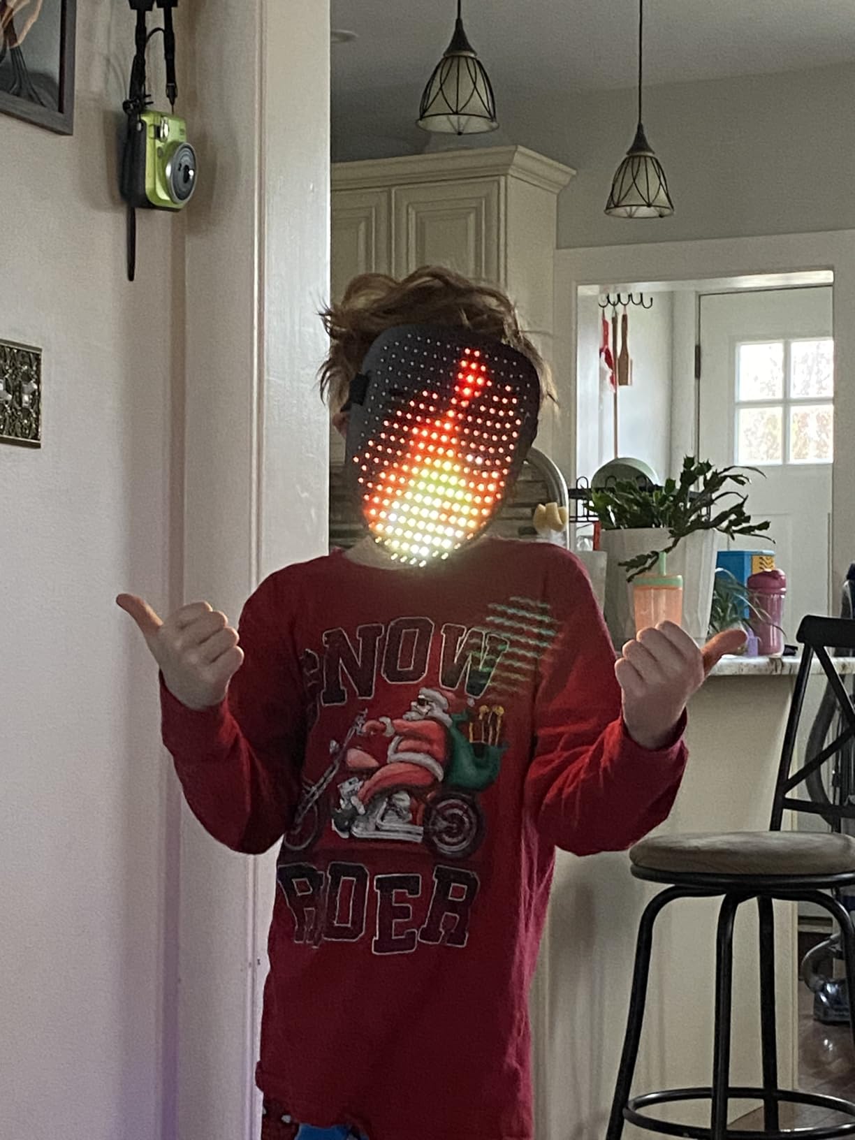 Mr.Pang LED Light Up Mask with Gesture Sensing, Kids Toys Gifts for Boys customer photo 2