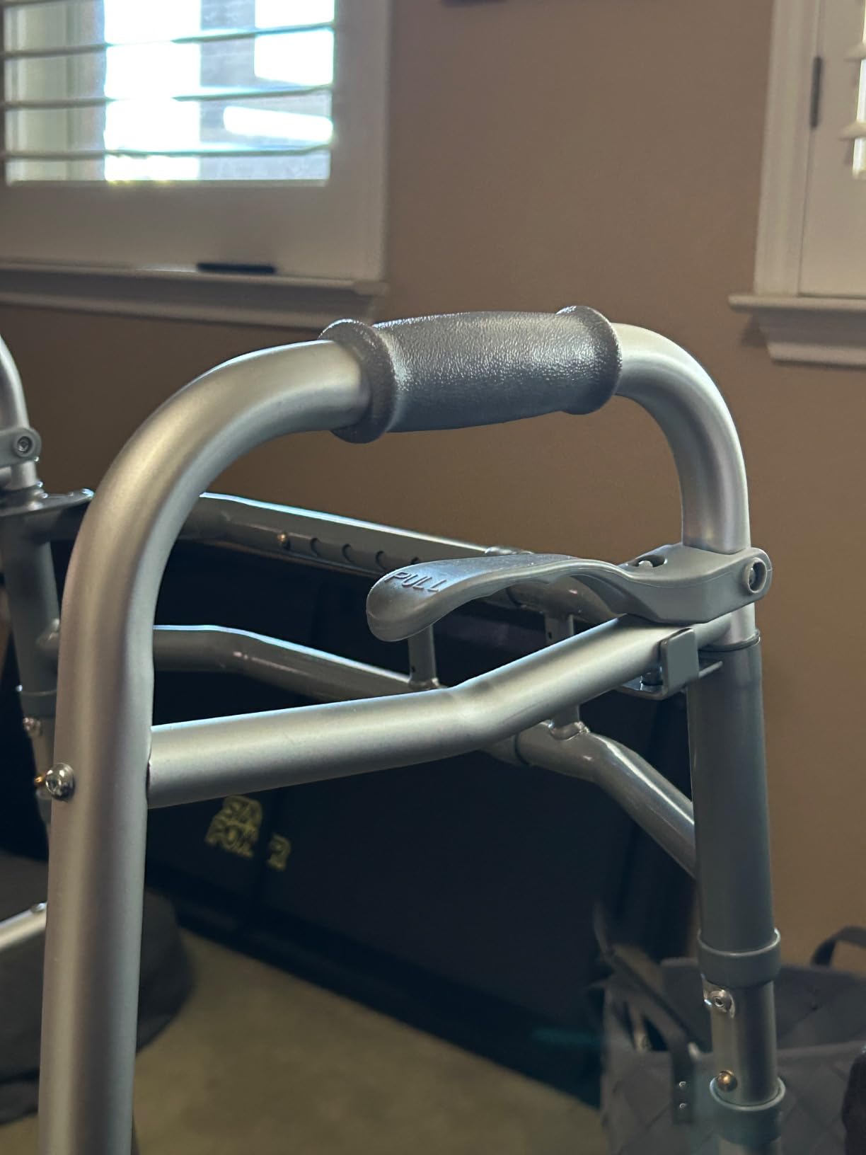 Medical king Walkers for Seniors Aluminum Lightweight Walker with Wheels, Adjustable Width and Height, Folding Walker for Elderly, Handicapped, Disabled 2 Wheels in Front customer photo 2
