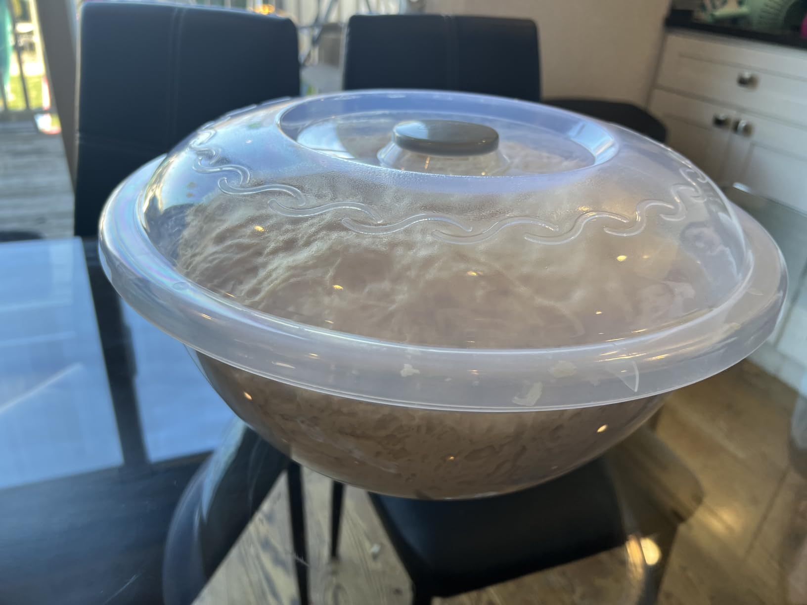The Challah Bowl with Lid - Dough Riser - Proofer - Plastic Bowl with Cover/Lid - Extra Large 10 Liters customer photo 2
