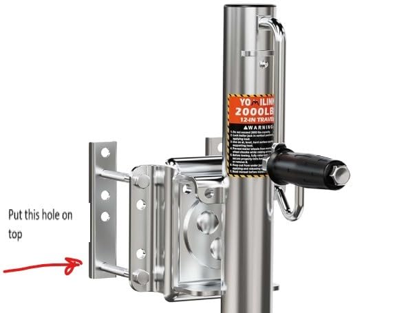 YOMILINK 2000 lbs Trailer Jack with Dual Wheel, Heavy Duty Swivel Boat Jack | 12