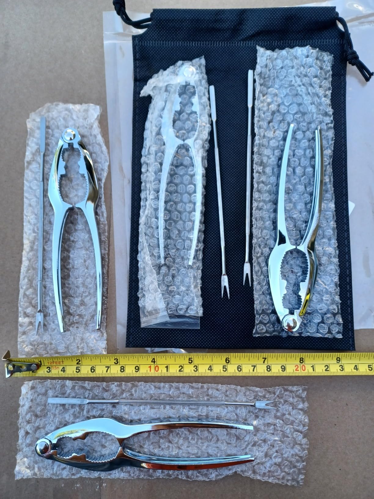 8 Pcs Crab Lobster Crackers and Picks Set, Crab Leg Cracker Tools, Seafood Crackers & Nut Cracker Set, Crab Eating Tool for Boil Supplies customer photo 1