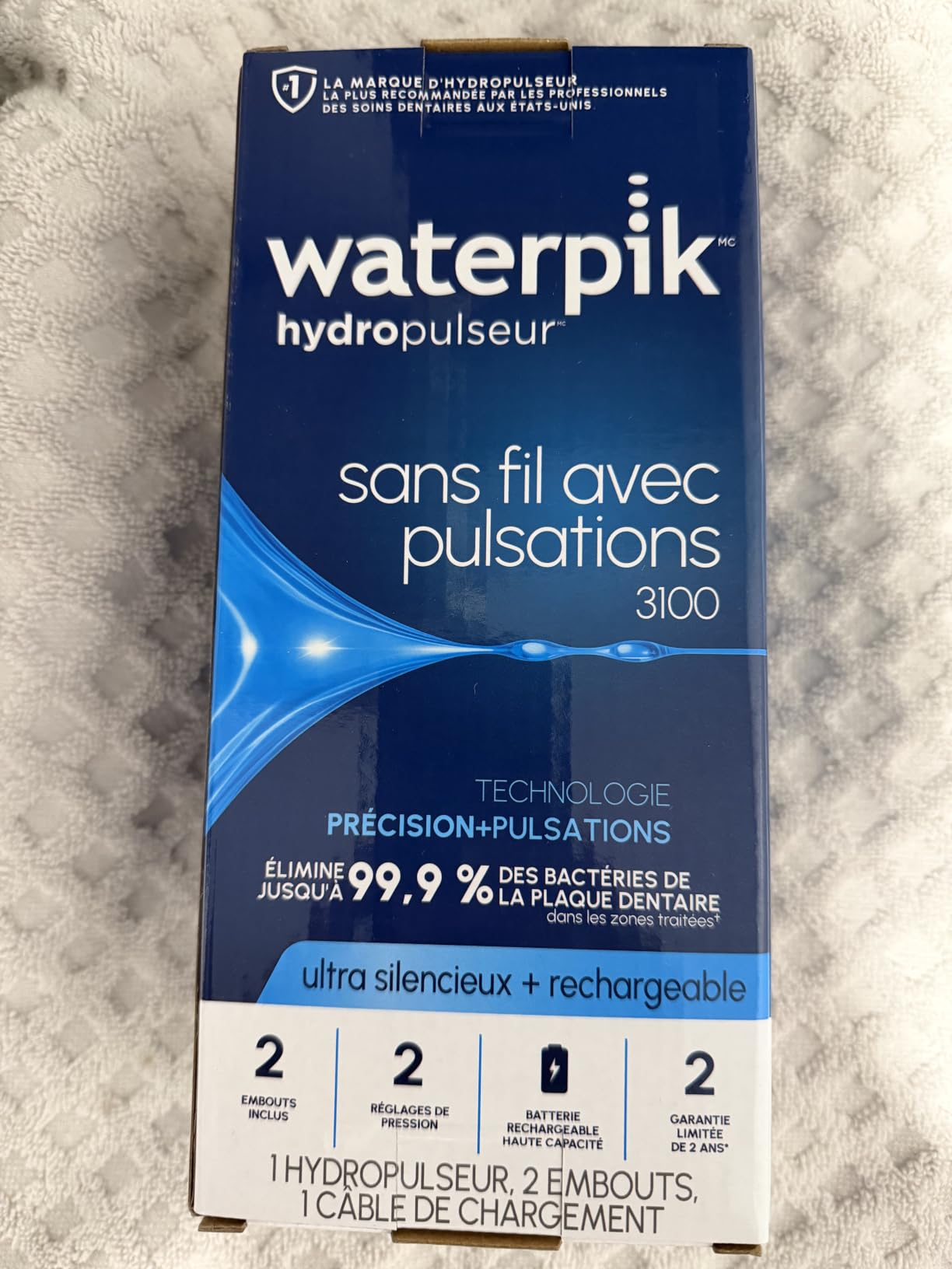 Waterpik Cordless Pulse 3100 Portable Water Flosser, Rechargeable, White customer photo 1
