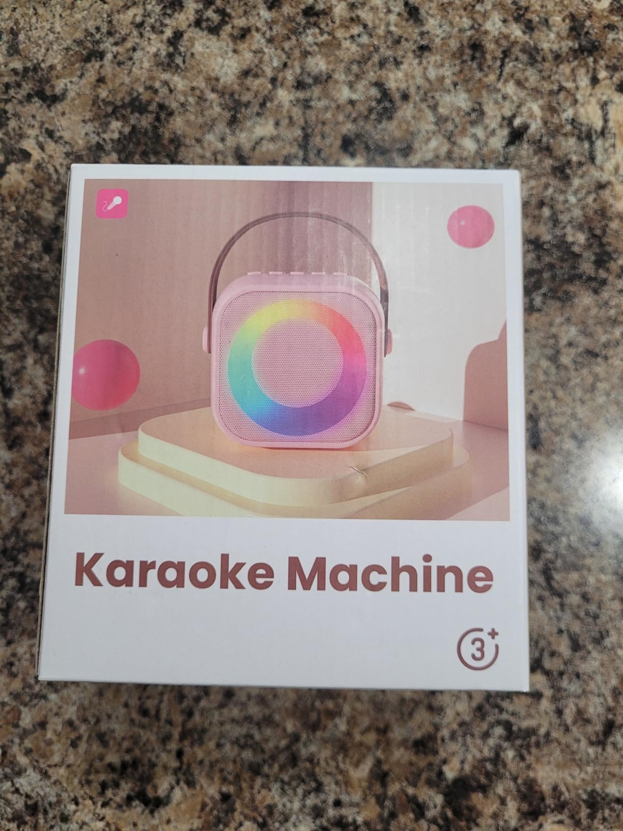 Mini Karaoke Machine,Portable Bluetooth Speaker with 2 Wireless Microphones customer photo 1