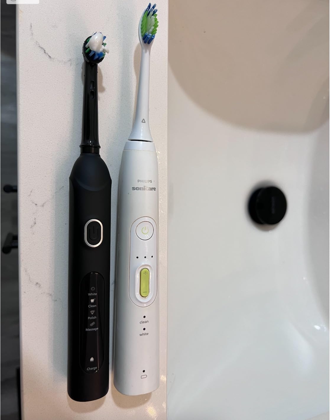 Rotating Electric Toothbrush for Adults, 8 Heads 2 Types, 4 Modes, Black customer photo 1