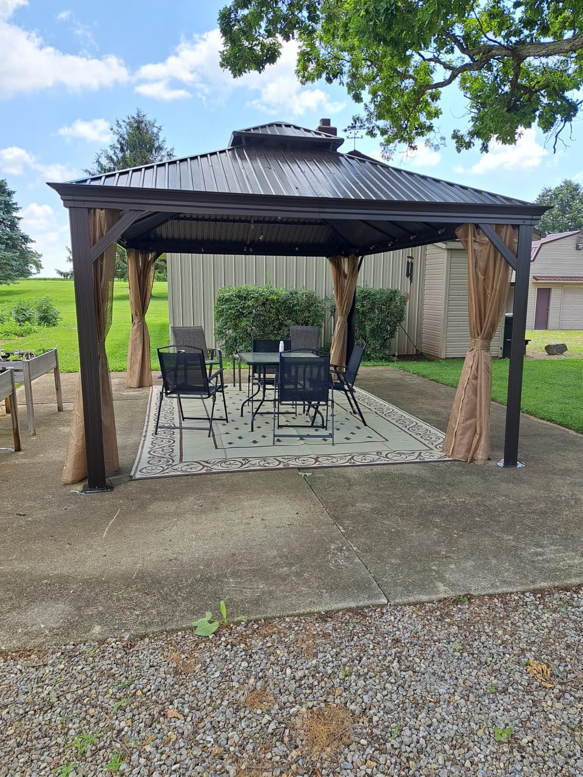 Pauwer Waterproof Outdoor Rug 5x8, Plastic Straw Patio Rug, Leaf Brown customer photo 1