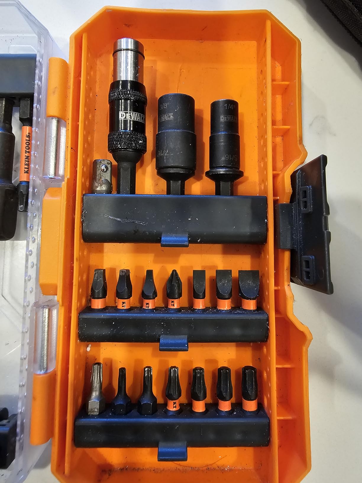 Klein Tools 33801 Impact Driver Bit Set with Magnetic Nut Drivers, ProFlex S2 Steel Phillips, Slotted, Square, TORX Bits with Case, MODBox Compatible, 40-Piece customer photo 1