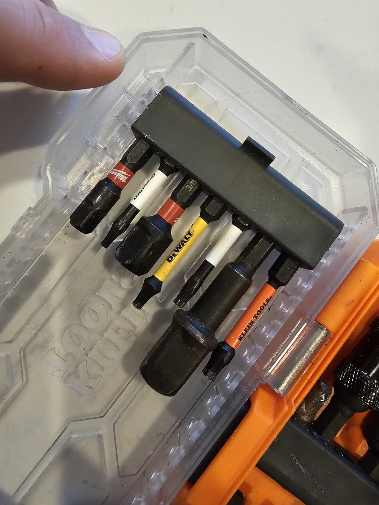 Klein Tools 33801 Impact Driver Bit Set with Magnetic Nut Drivers, ProFlex S2 Steel Phillips, Slotted, Square, TORX Bits with Case, MODBox Compatible, 40-Piece customer photo 2