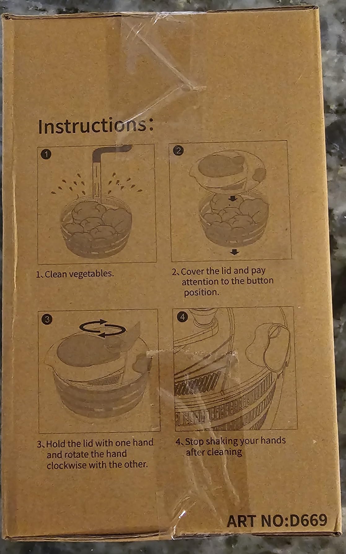 Brigii Salad Spinner, 4.24 Quart Lettuce Spinner, Vegetable Spinner customer photo 1