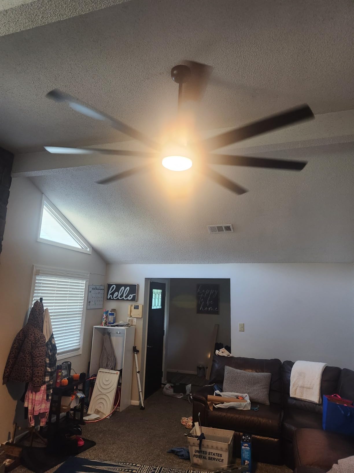 Fanbulous 72 inch Ceiling Ceiling Fan with Light and Remote, Black | 8 Blades Dual-Finish, 6 Speeds, 6600 CFM, Quiet DC Motor, 3CCT Adjustable, 24W LED light, for Bedroom, Living Room, Outdoor customer photo 2