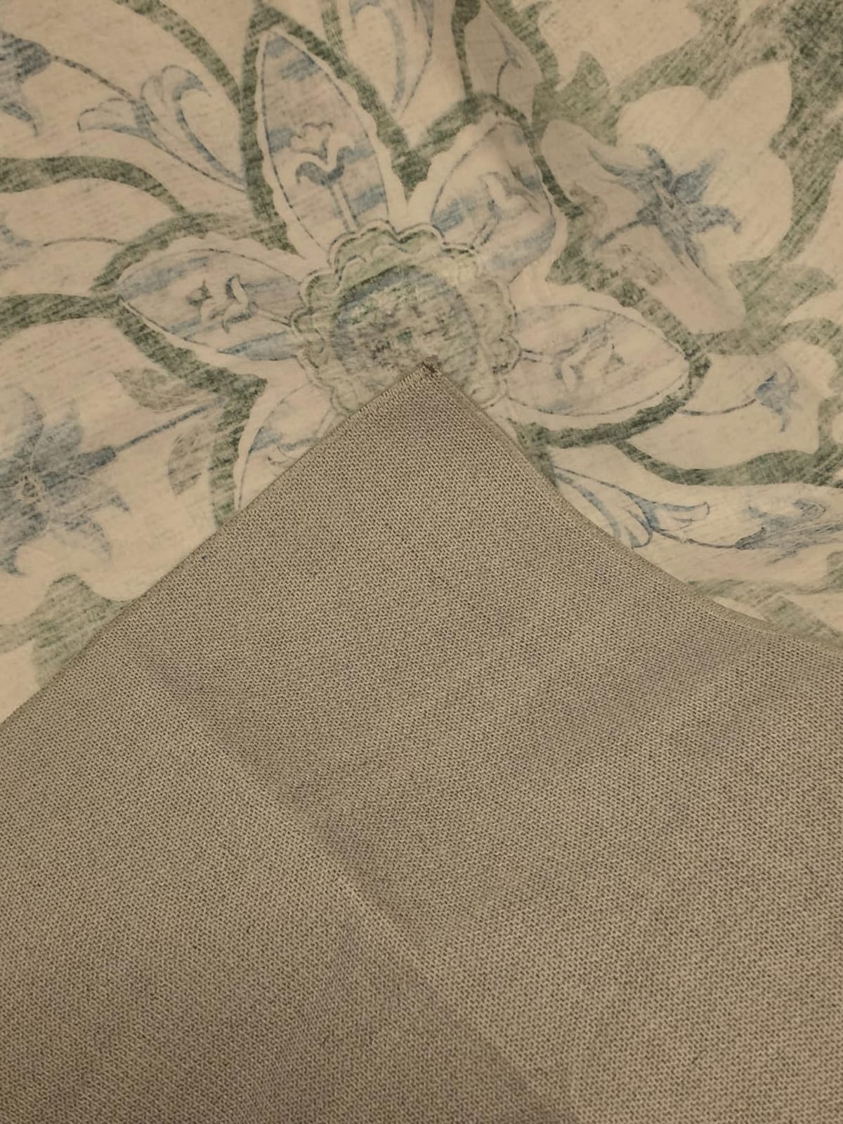 RELEANY Washable Area Rug, 8'x10', Brick/Brown/Green | Non-Slip, Water Repellent, Pet Friendly, Easy to Clean, Vintage Floral Boho Decor for Living Room Bedroom Dining Room customer photo 1