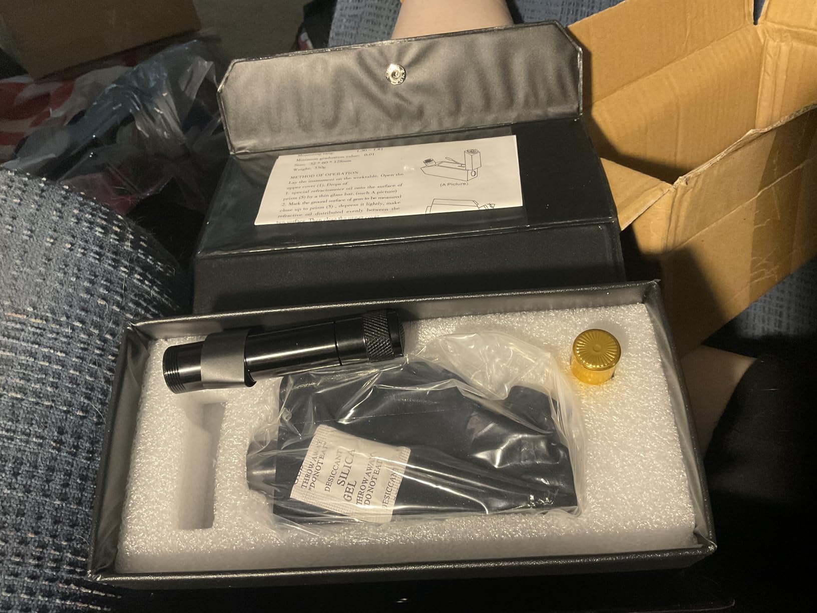 Gugxiom Jewelry Refractometer, RHG181 1.30 to 1.81, Professional | Abs Material, Matching 30Ml Reflective Index Fluid, High Precision, Small Size, Easy to Carry, Accurate customer photo 1