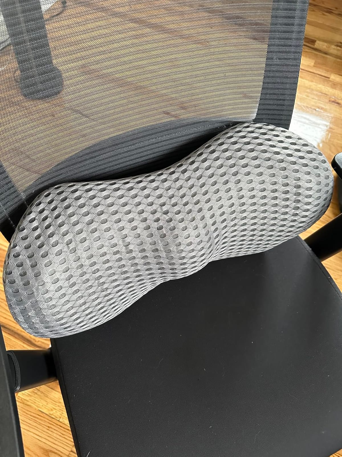 kasney Lumbar Support Pillow for Office Chair, Back Support Pillow, Gray customer photo 2