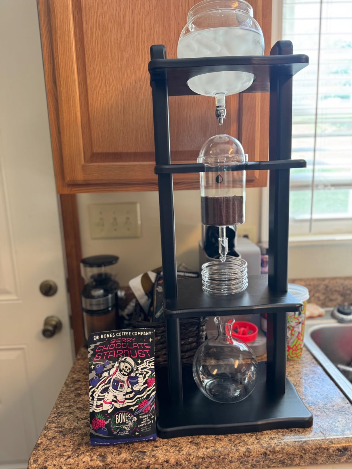 Cold Drip Coffee Maker, Cold Brew Coffee Tower, Slow Drip Japanese Cold Brew Maker, 32 oz (ICT2), Black customer photo 1