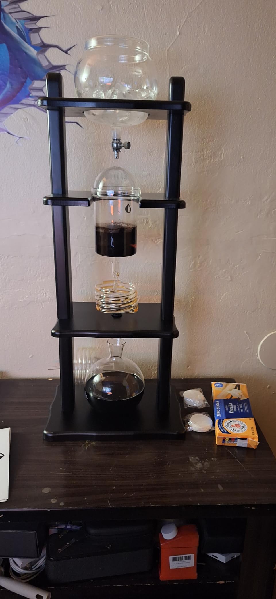 Cold Drip Coffee Maker, Cold Brew Coffee Tower, Slow Drip Japanese Cold Brew Maker, 32 oz (ICT2), Black customer photo 2
