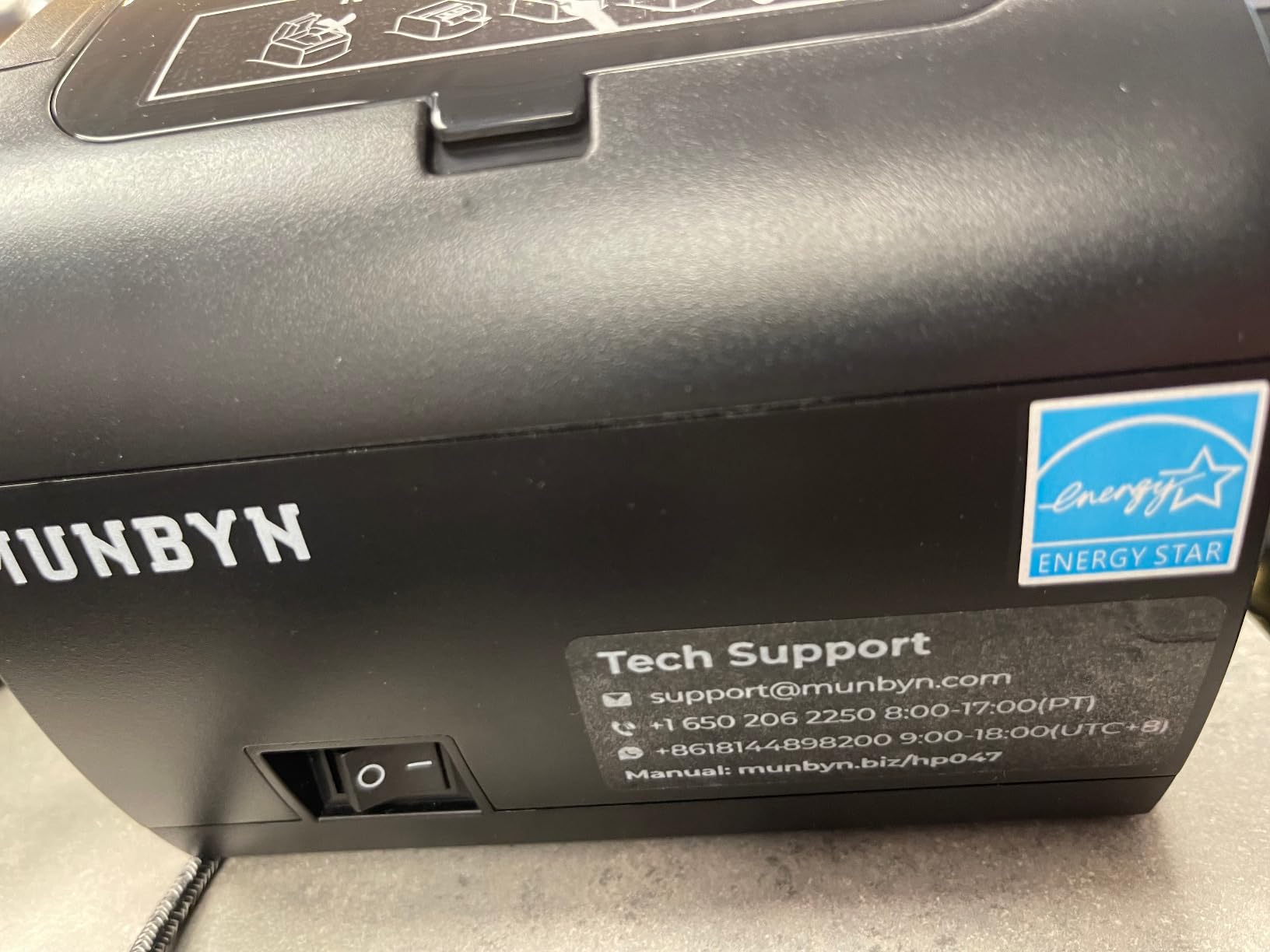 MUNBYN Bluetooth Thermal Receipt Printer 80mm White USB Serial Ethernet customer photo 2
