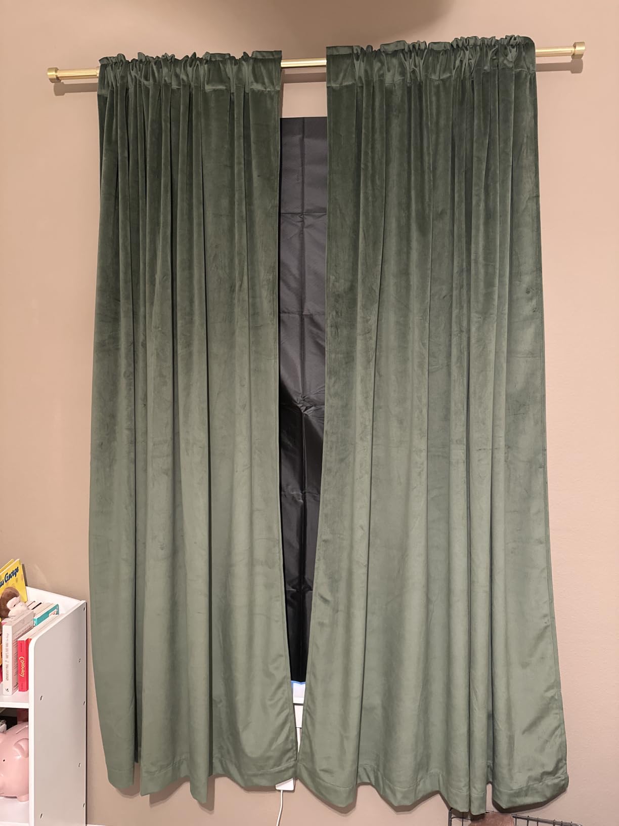 BKSAI 100% Blackout Curtains for Bedroom, Magnetic Portable Blackout Shades for Travel, Black Out Window Cover No Drill Cuttable for Bedroom, Nursery, Media Room, RV, 39x57 inch customer photo 2
