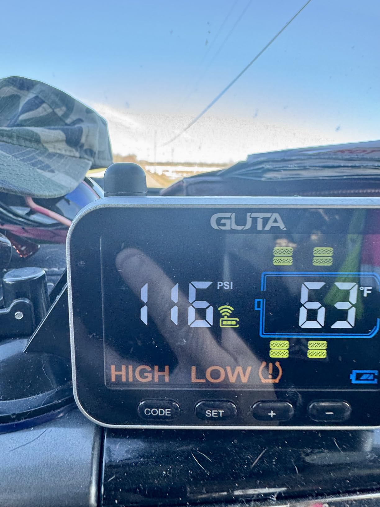 GUTA GT20 Trailer Tire Pressure Monitoring System, TPMS with 4 Sensors customer photo 2