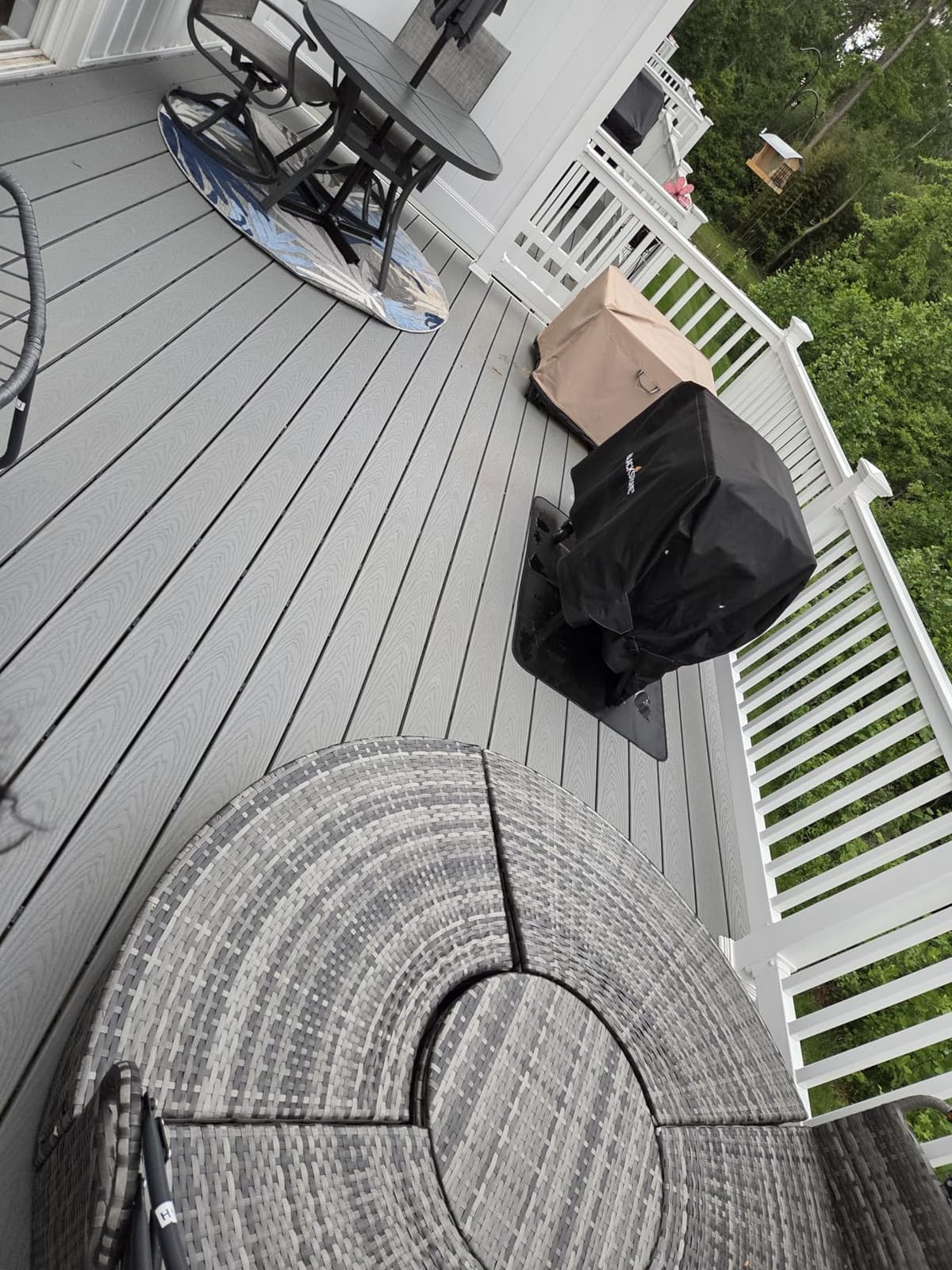 48 x 30 inches Under Grill Mats for Outdoor Grill Patio & Deck BBQ customer photo 2