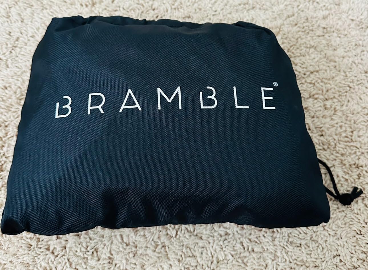 Bramble - XL Double Stroller Bag for Airplane Gate Check - Water Resistant Ballistic Nylon Travel Bag with Padded Neoprene Straps, Carry Pouch & ID Window - 39 x 26 x 16 Inches (Black) customer photo 2