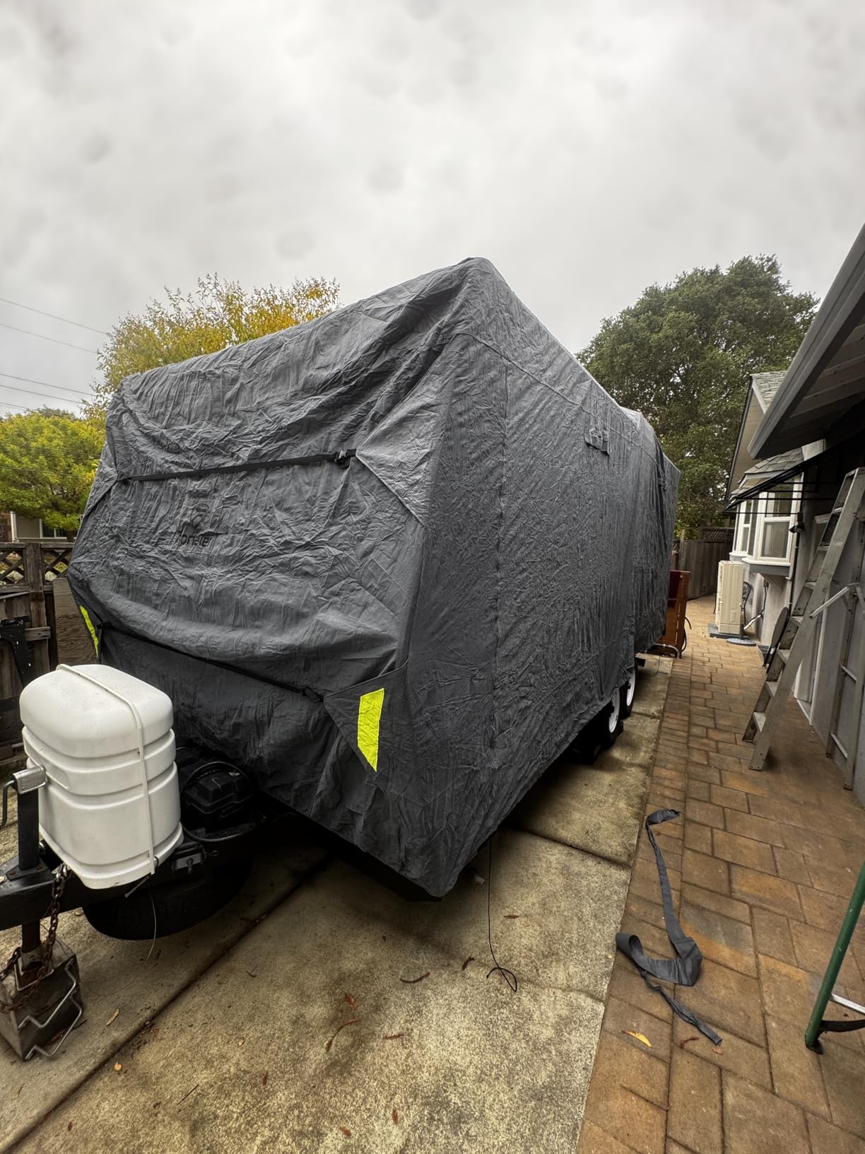 Fonzier 5th Wheel RV Cover, 9 Layers Heavy Duty Camper Cover Fits34-37FT customer photo 2
