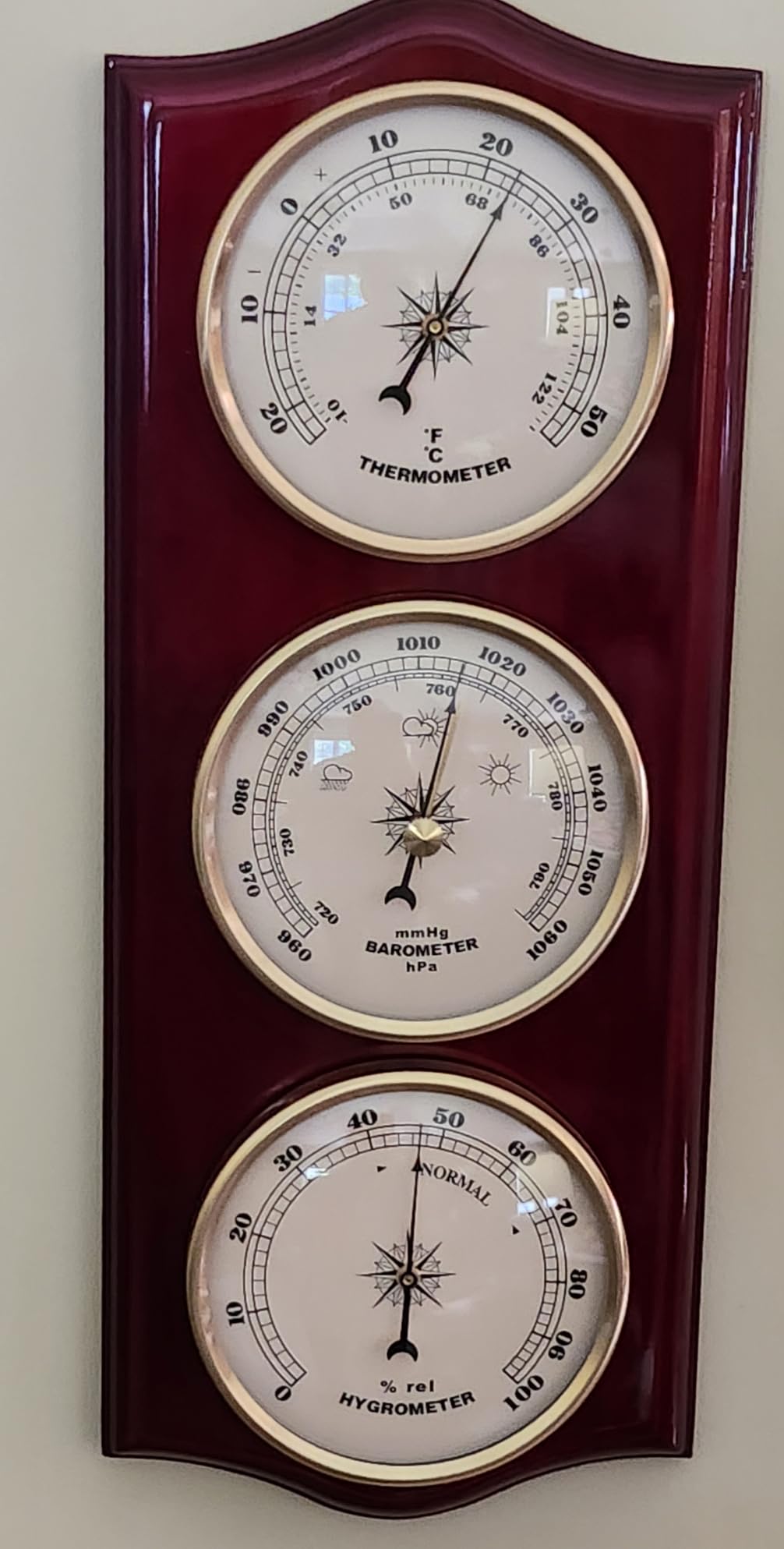 Classic Analog Weather Station-Home Barometers-Indoor Barometer-Barometer Hygrometer Thermometer-Traditional Weather Indicators-Home Decor. customer photo 1