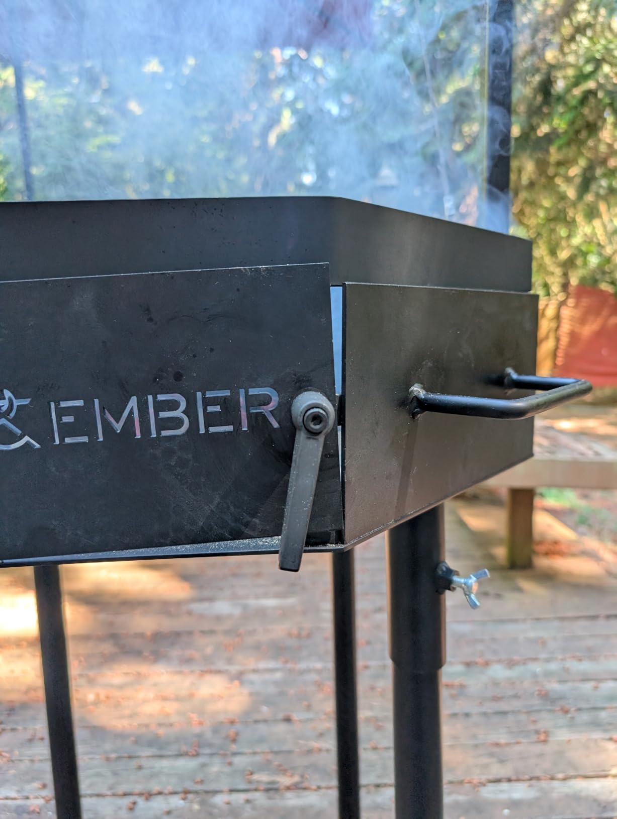 Ash & Ember Santa Maria Grill, Argentine Style Open Fire Grill, Adjustable Cooking Grate with Flywheel, BBQ Grill Comes with Cast Iron Skillet customer photo 1