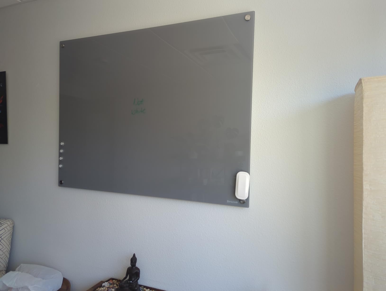 Magnetic Glass Whiteboard - Glass Dry Erase Board 48