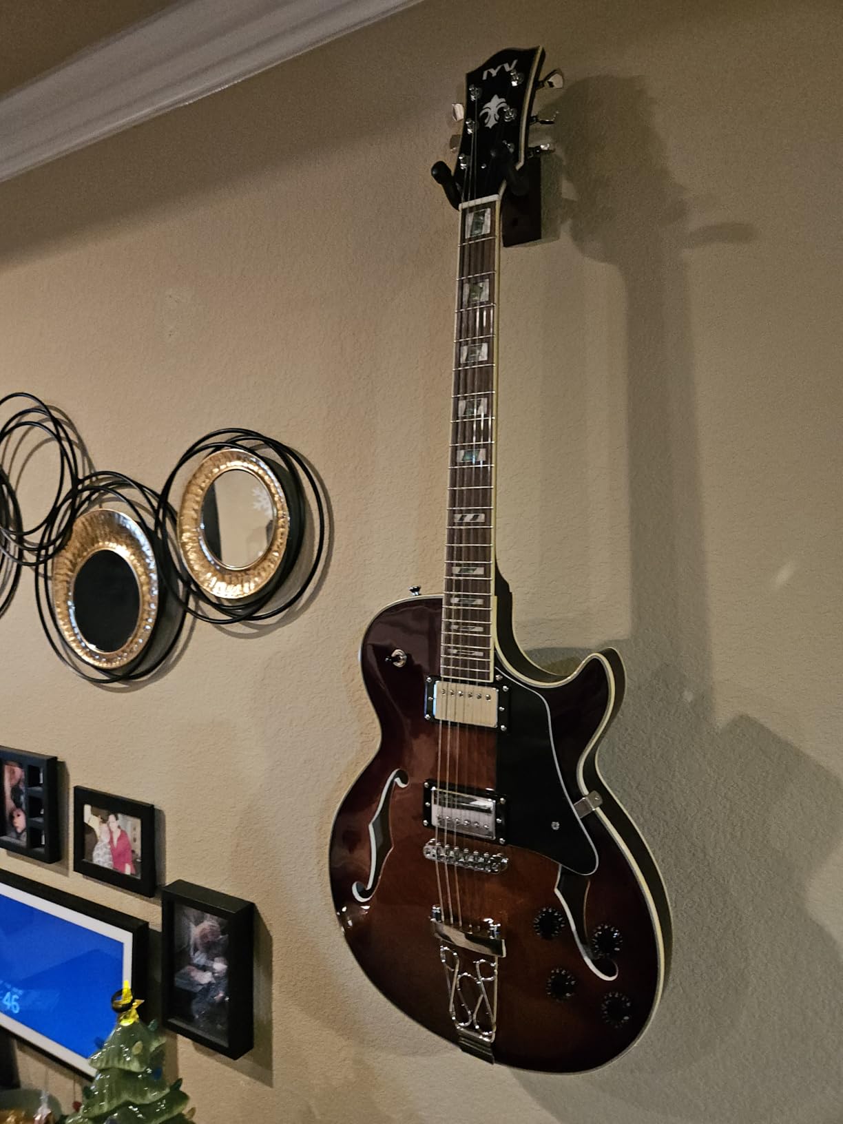 IYV-IJZ-300A TSB Jazz Solid hollow-Body Electric Guitar, Tobacco Sunburst customer photo 1