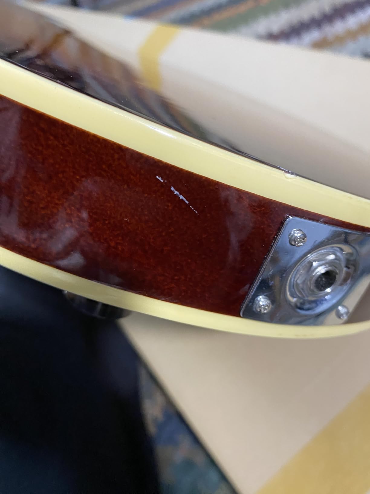 IYV-IJZ-300A TSB Jazz Solid hollow-Body Electric Guitar, Tobacco Sunburst customer photo 2
