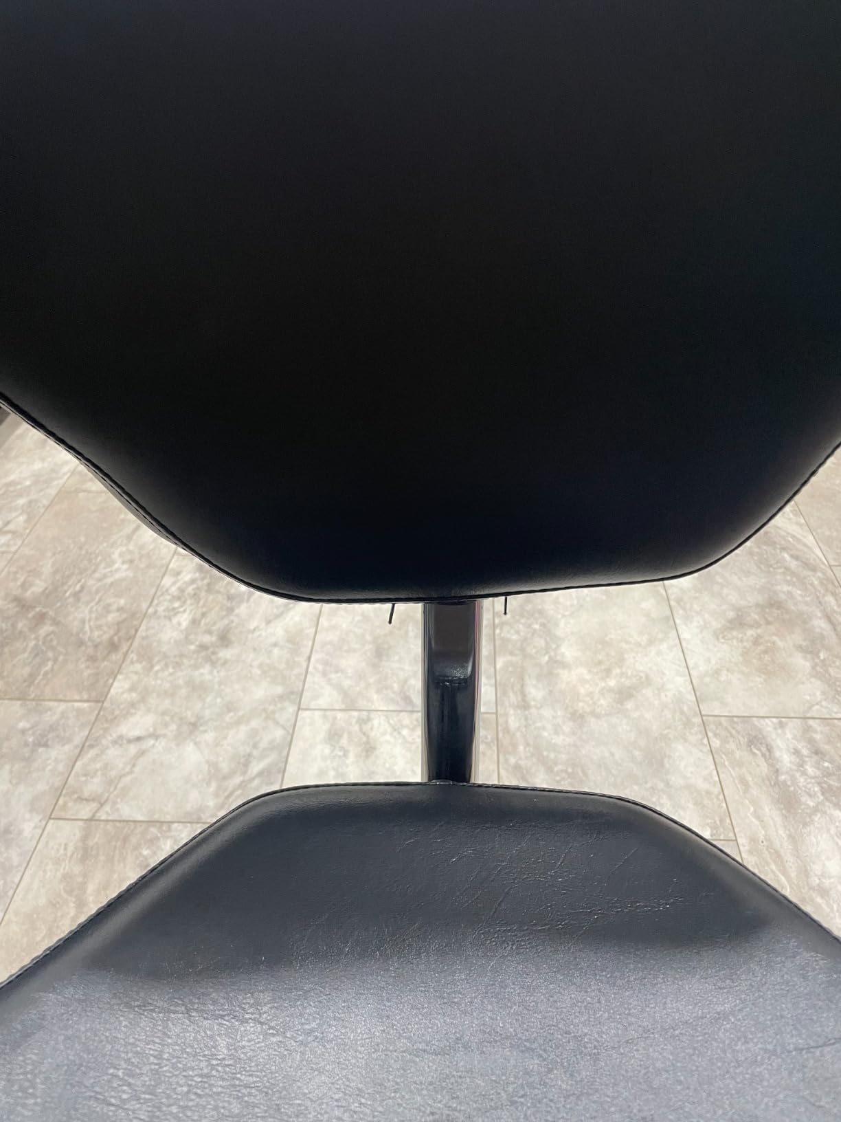 Grace&Grace Drafting Chair Adjustable Tall Shop Stool, Rolling Stool with Back Support for Studio, Classroom, Lab, Counter, Medical (Black) customer photo 1