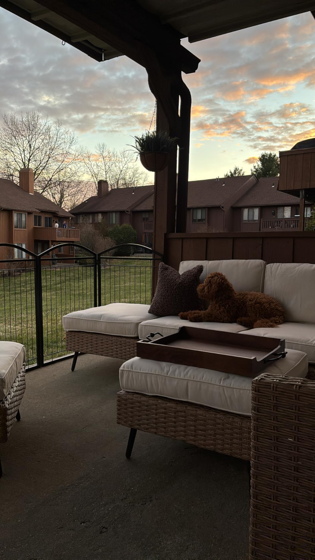 LAUSAINT HOME Outdoor Patio Furniture, 7 Piece Outdoor Sectional Sofa PE Rattan Wicker Patio Conversation Sets, All Weather Patio Furniture Set with Thick Cushions for Garden, Backyard(Beige) customer photo 2