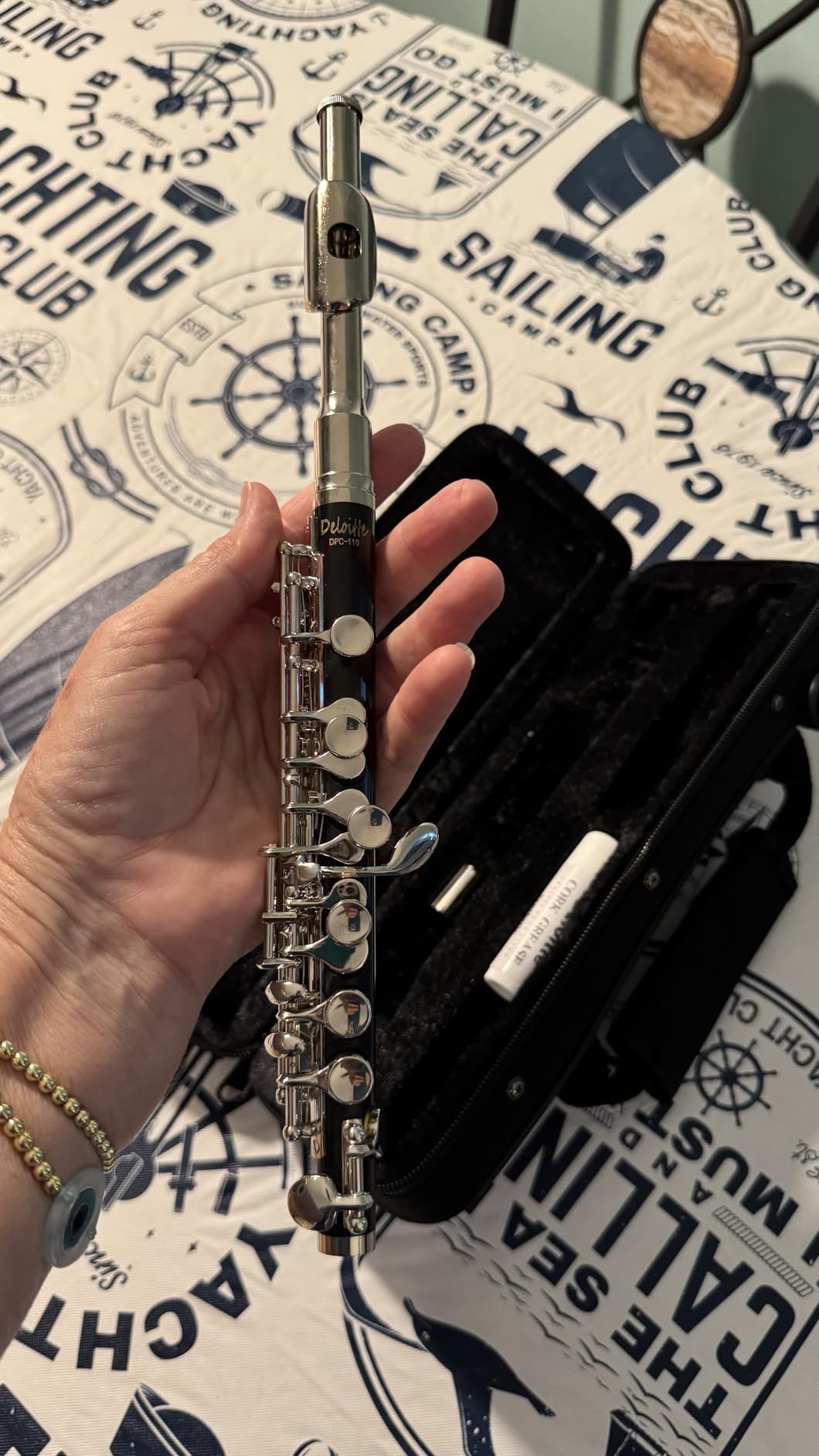 Deloitte Piccolo C Key, Nickel Plated, DPC-110, for Beginner Student Piccolo Instrument, Carrying Case customer photo 1