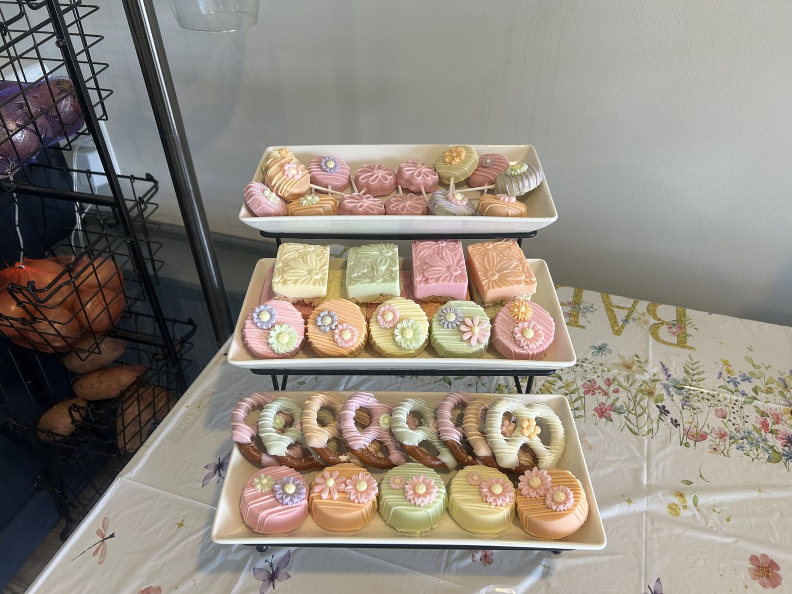 MALACASA 3 Tier Serving Trays, White Porcelain Serving Platters, 12 Inch customer photo 2