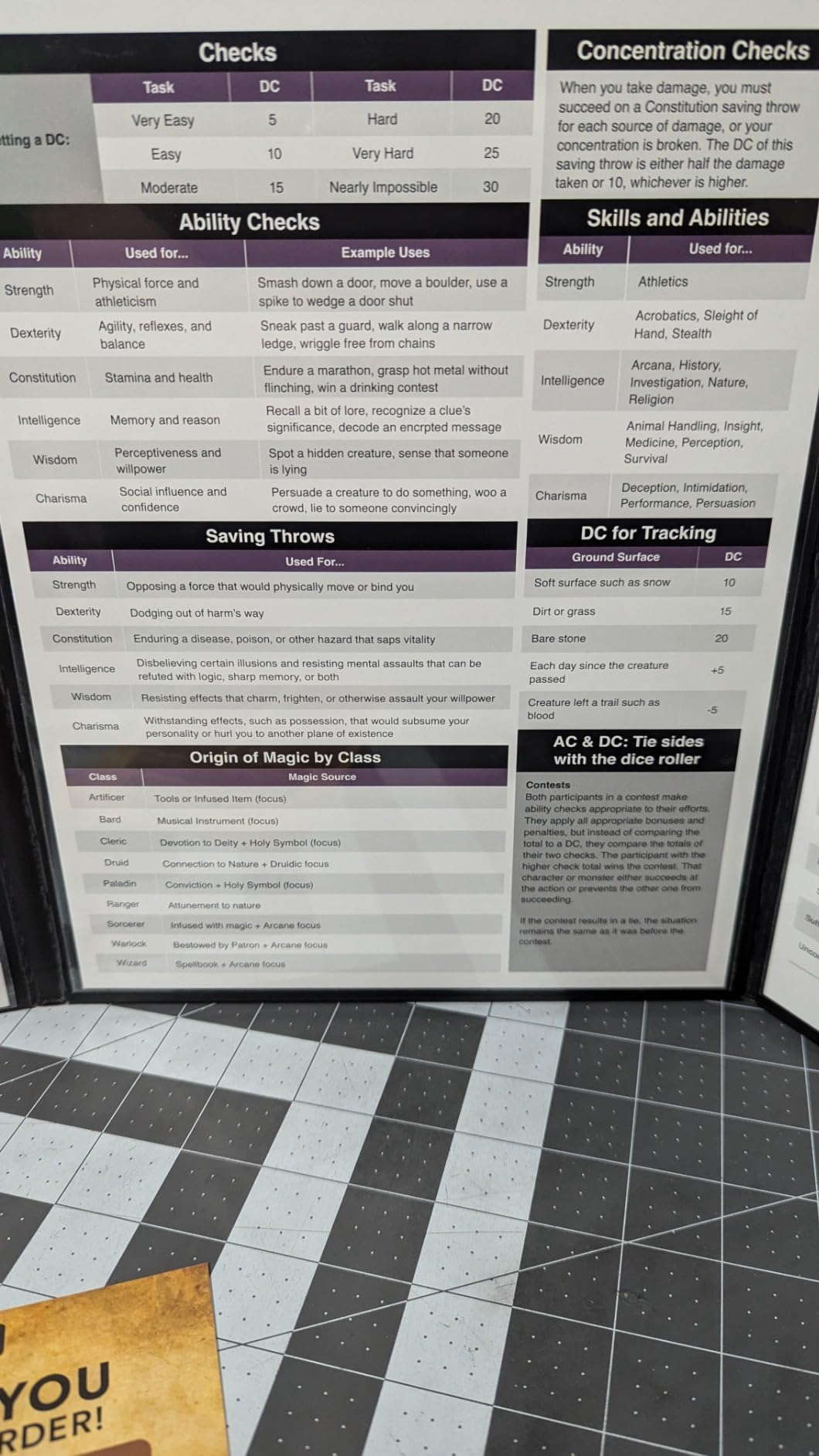 TIDYBOSS 4-Panel DM Screen | Customizable DND Dungeon Master Guide with Inserts customer photo 2