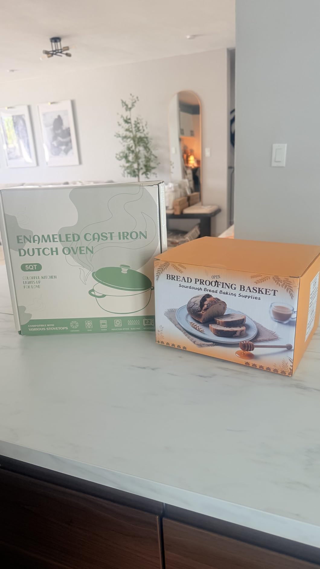 BAVIFY Sourdough Starter Kit, Banneton Bread Proofing Baskets Set | Complete Sourdough Bread Baking Supplies, Beginner Friendly Bread Making Kit, 9 in Round and 10 in Oval Rattan Banneton customer photo 1
